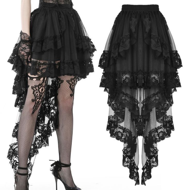 Look 4 — Falda larga negra